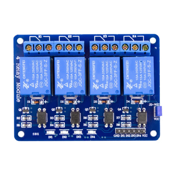 4 Channel 12V Relay Module with Optocoupler