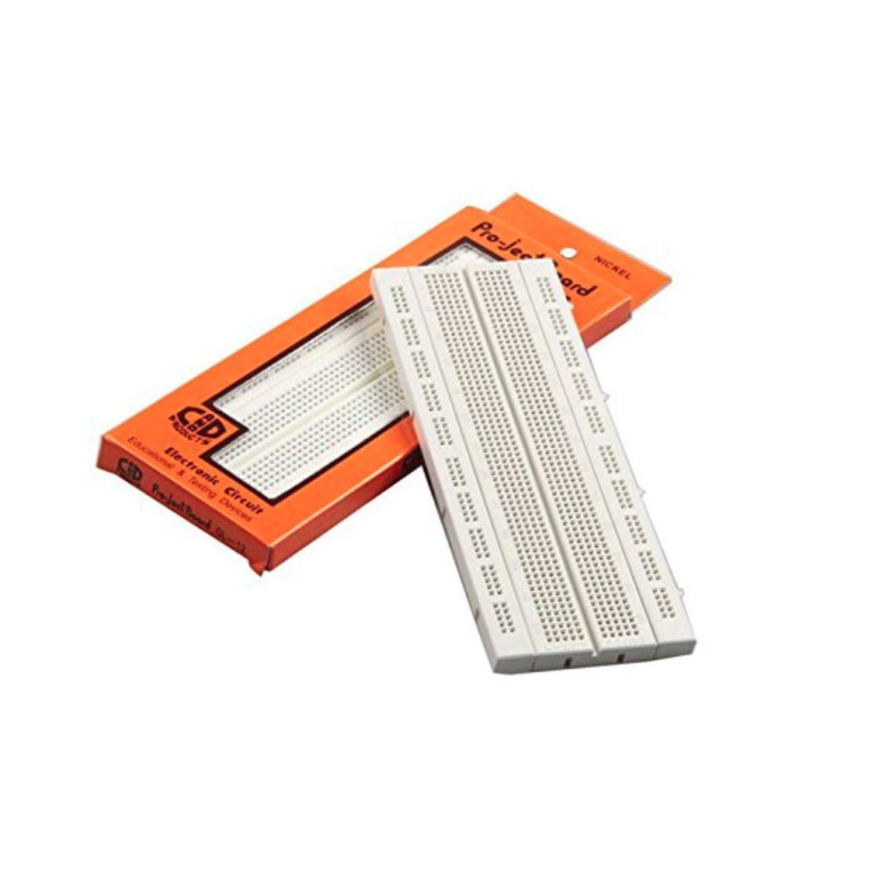 G-12 830-point breadboard for electronics prototyping and circuit design.