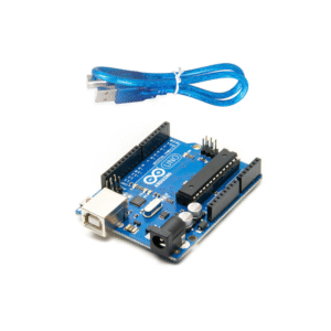 Arduino Uno R3 with USB Cable – DIP Type Microcontroller Board