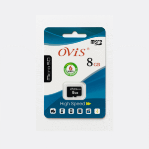 OVis 8GB MicroSD Card packaging – High Speed Memory Card with Warranty