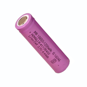IMR 18650 3.7V 1200mAh high-drain rechargeable Li-ion flat-top battery cell by Shektronix