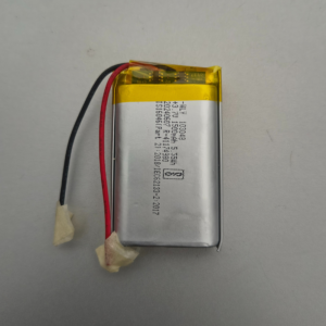 WLY103443 3.7V 1500mAh 1S LiPo battery for wearables, micro drones and IoT embedded electronics